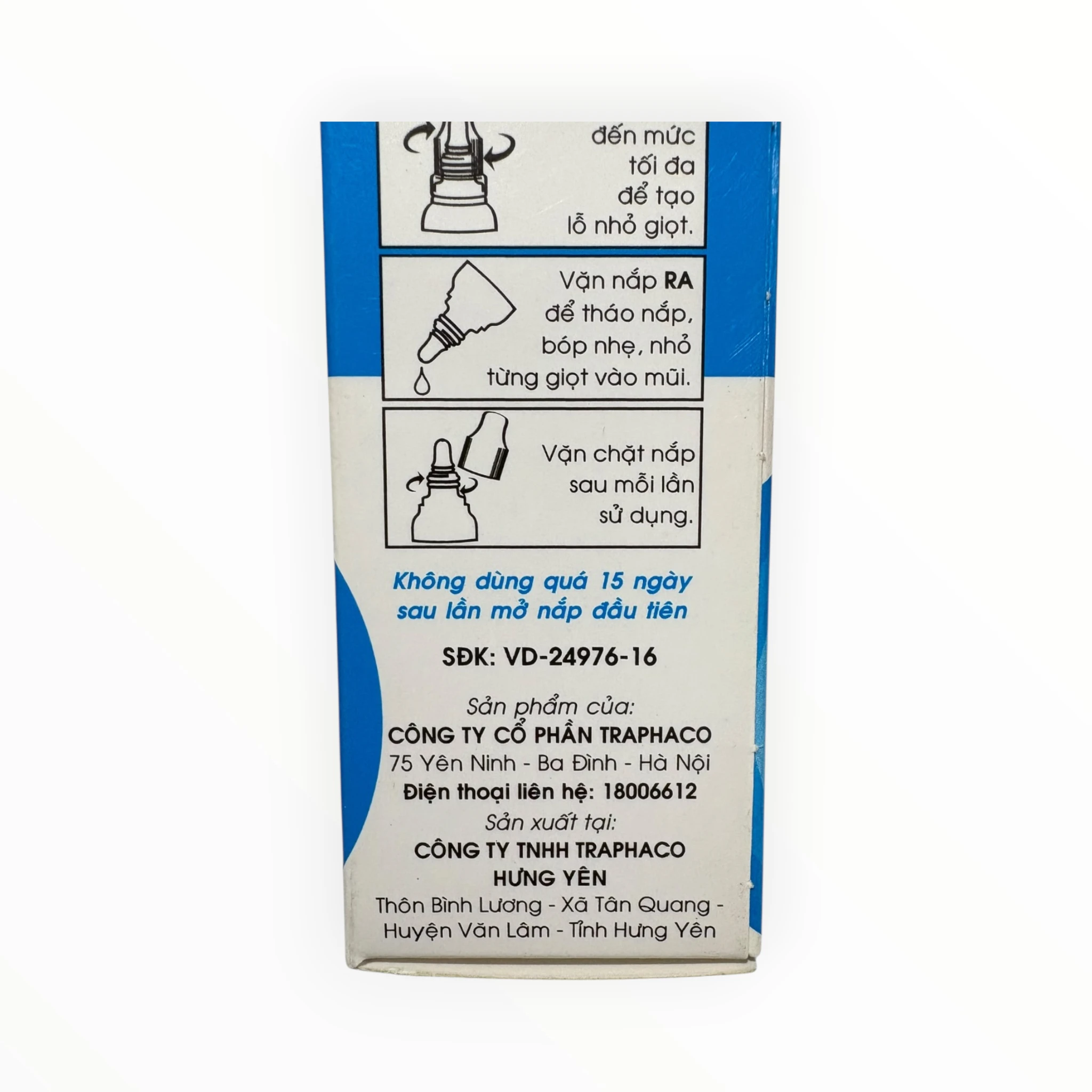 Thuốc nhỏ mũi Nostravin Xylometazolin hydroclorid 0,05% giảm ngạt mũi, sung huyết (Hộp 1 lọ 8 ml) 5 Nostravin 5