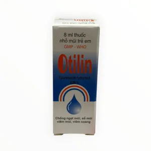 Thuốc nhỏ mũi, xịt mũi Otilin Xylometazolin hydroclorid 0,05% Chống ngạt mũi, sổ mũi (Hộp 1 lọ 8 ml (nhỏ mũi hoặc xịt mũi)) 8 Otilin 2