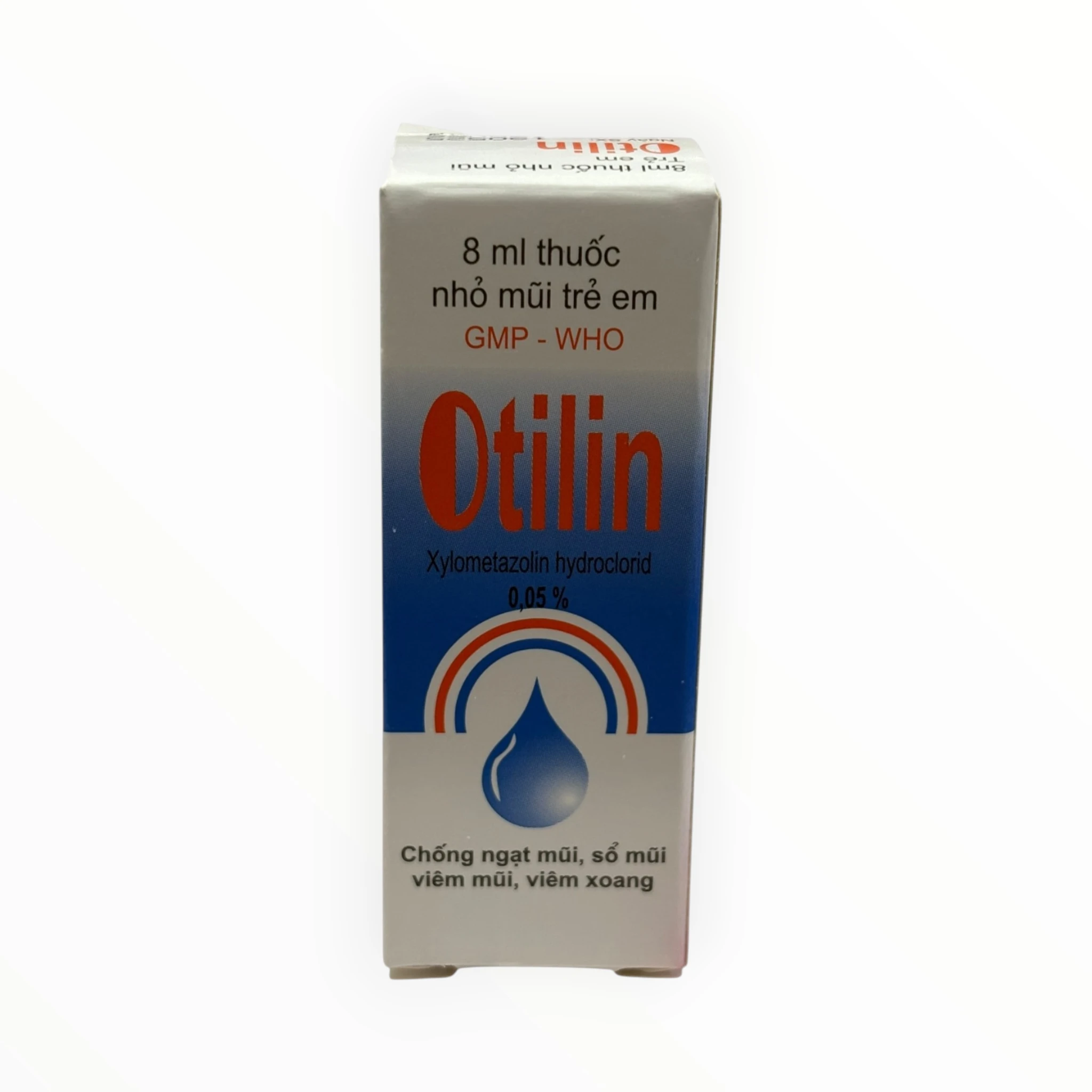 Thuốc nhỏ mũi, xịt mũi Otilin Xylometazolin hydroclorid 0,05% Chống ngạt mũi, sổ mũi (Hộp 1 lọ 8 ml (nhỏ mũi hoặc xịt mũi)) 2 Otilin 2