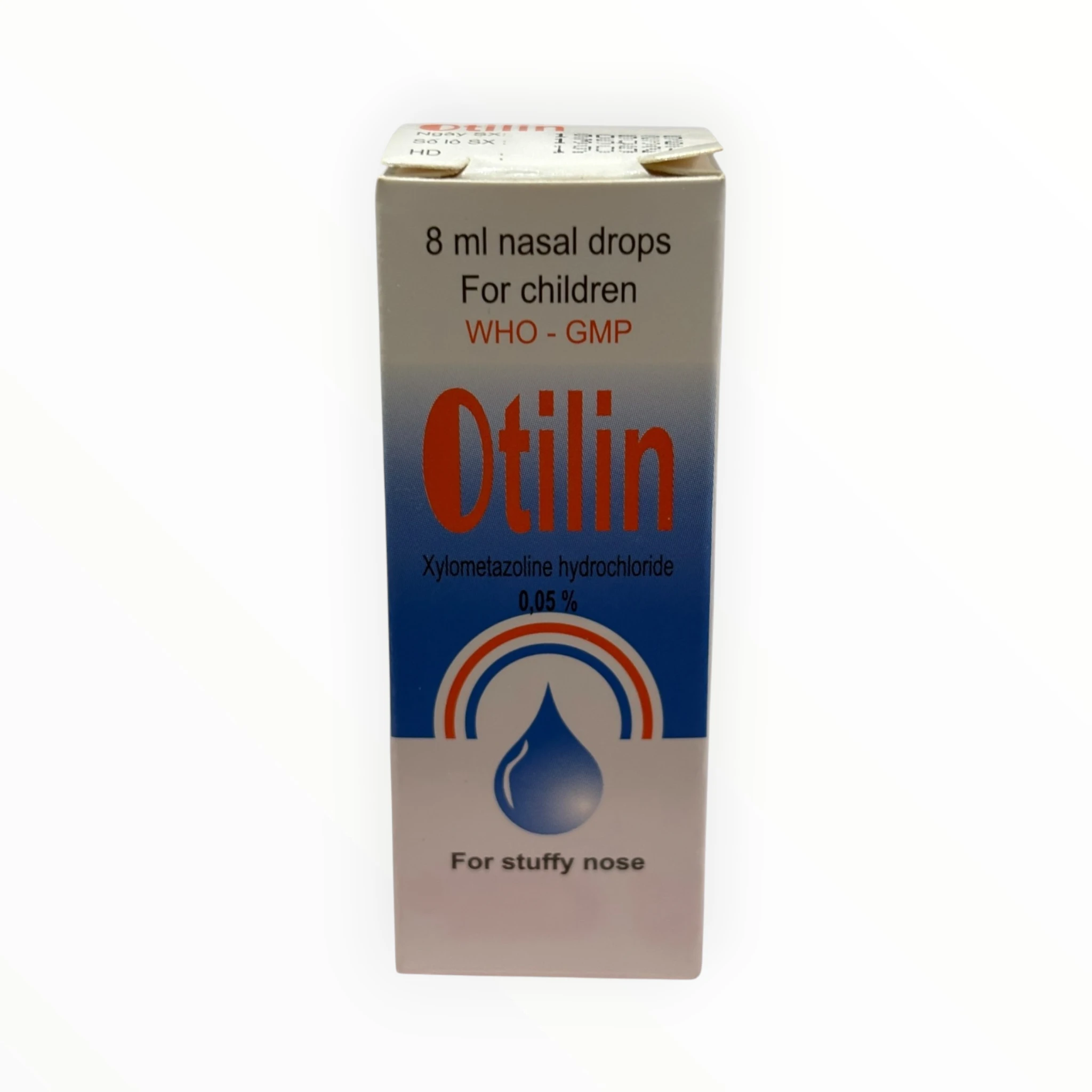 Thuốc nhỏ mũi, xịt mũi Otilin Xylometazolin hydroclorid 0,05% Chống ngạt mũi, sổ mũi (Hộp 1 lọ 8 ml (nhỏ mũi hoặc xịt mũi)) 3 Otilin 3