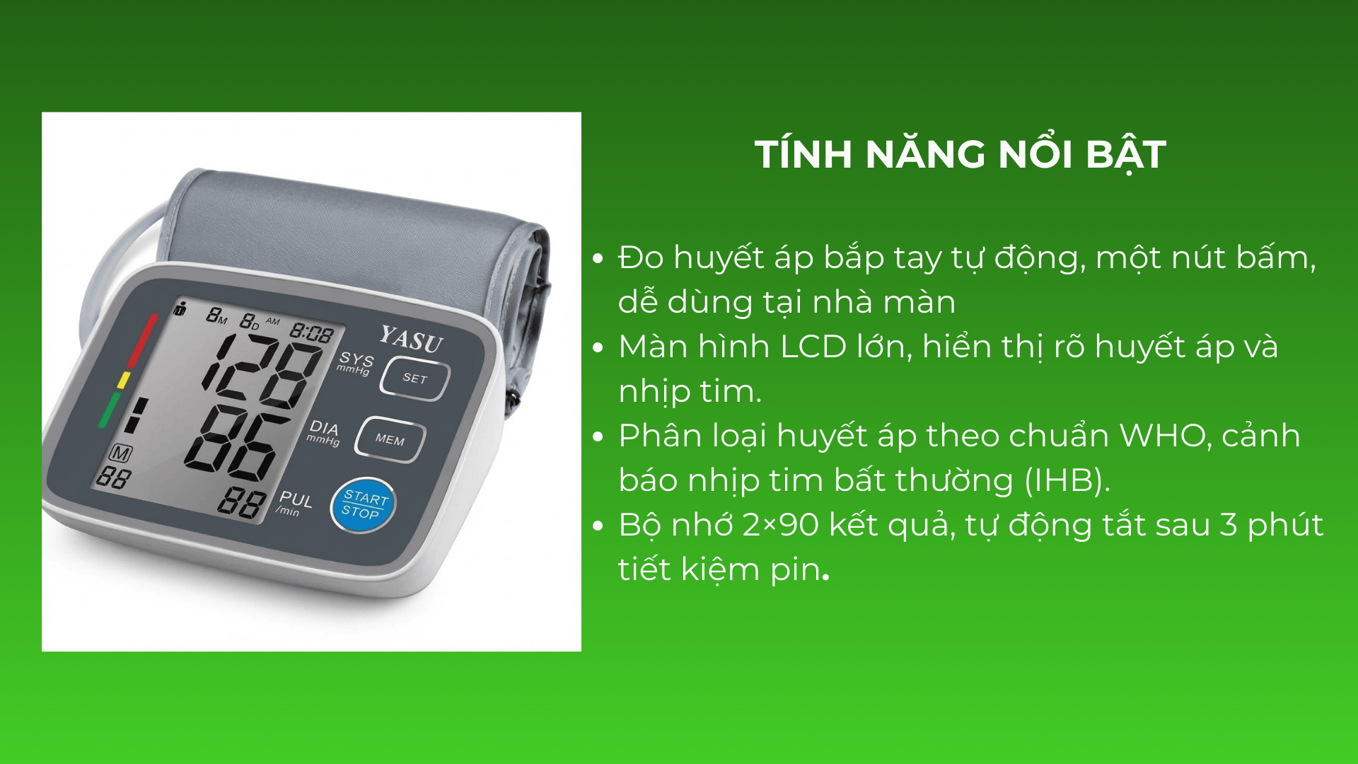 Máy Huyết Áp Yasu U80eh 1 yasu u80eh