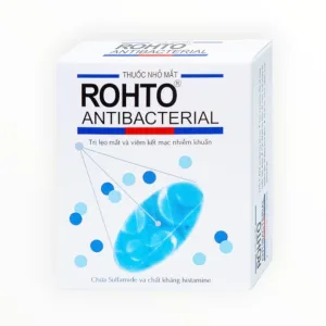 Thuốc nhỏ mắt Rohto Antibacterial Sodium Sulfamethoxazole, ε-Aminocaproic Acid, Chlorpheniramine Maleate Trị lẹo mắt, viêm kết mạc (Hộp 1 lọ 13 ml) 11 Vhoto Antibacteria 4