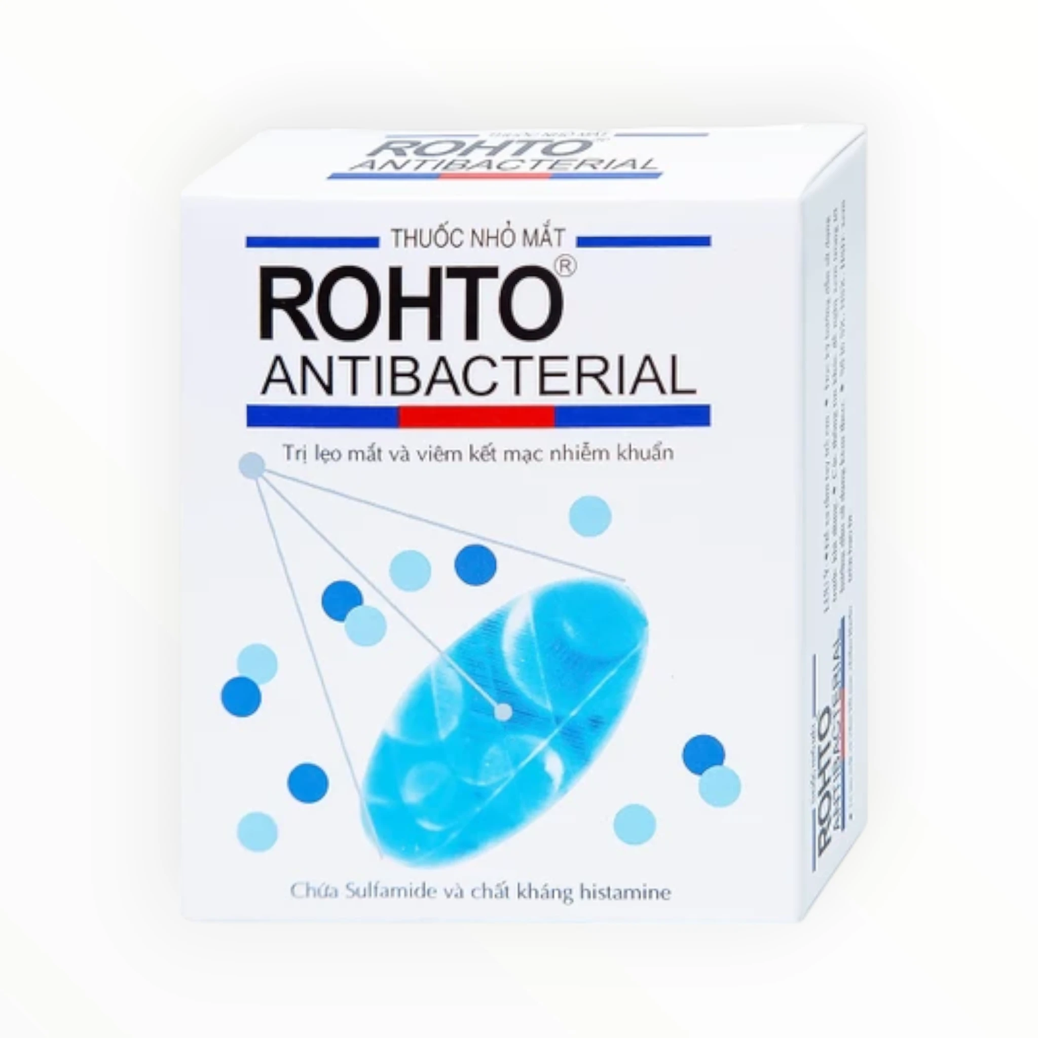 Thuốc nhỏ mắt Rohto Antibacterial Sodium Sulfamethoxazole, ε-Aminocaproic Acid, Chlorpheniramine Maleate Trị lẹo mắt, viêm kết mạc (Hộp 1 lọ 13 ml) 4 Vhoto Antibacteria 4