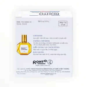 Thuốc nhỏ mắt Rohto Antibacterial Sodium Sulfamethoxazole, ε-Aminocaproic Acid, Chlorpheniramine Maleate Trị lẹo mắt, viêm kết mạc (Hộp 1 lọ 13 ml) 12 Vhoto Antibacteria 5
