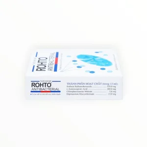 Thuốc nhỏ mắt Rohto Antibacterial Sodium Sulfamethoxazole, ε-Aminocaproic Acid, Chlorpheniramine Maleate Trị lẹo mắt, viêm kết mạc (Hộp 1 lọ 13 ml) 13 Vhoto Antibacteria 6