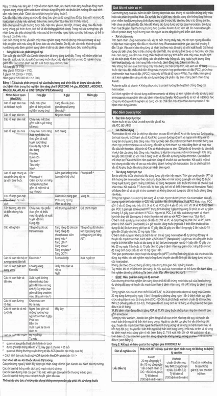 Viên nén bao phim Xarelto 20mg Bayer Dự phòng đột quỵ, điều trị DVT/PE (Hộp 1 vỉ x 14 viên nén bao phim) 9 Xarelto 20mg (12)