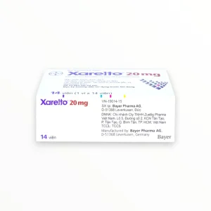 Viên nén bao phim Xarelto 20mg Bayer Dự phòng đột quỵ, điều trị DVT/PE (Hộp 1 vỉ x 14 viên nén bao phim) 11 Xarelto 20mg (6)