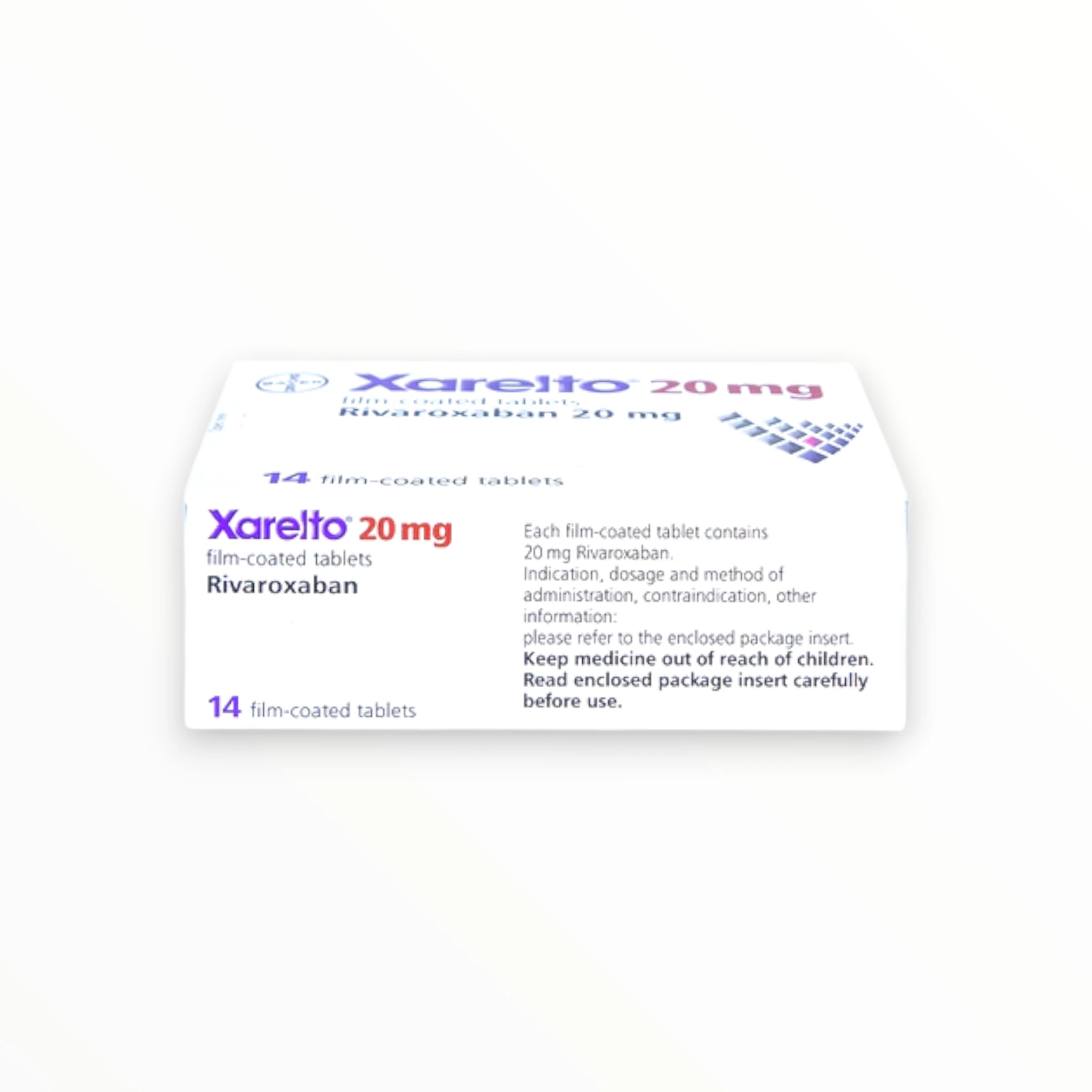 Viên nén bao phim Xarelto 20mg Bayer Dự phòng đột quỵ, điều trị DVT/PE (Hộp 1 vỉ x 14 viên nén bao phim) 4 Xarelto 20mg (7)