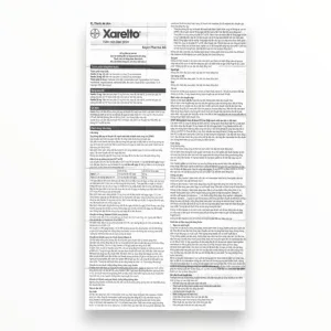 Viên nén bao phim Xarelto 20mg Bayer Dự phòng đột quỵ, điều trị DVT/PE (Hộp 1 vỉ x 14 viên nén bao phim) 13 Xarelto 20mg (8)