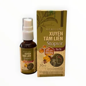 Dung dịch xịt miệng Xịt Keo Ong Xuyên Tâm Liên Dịch chiết Keo ong, Dịch chiết Xuyên Tâm Liên Làm sạch miệng, kháng khuẩn (Chai 30 ml) 11 Xuyên tâm liên 5