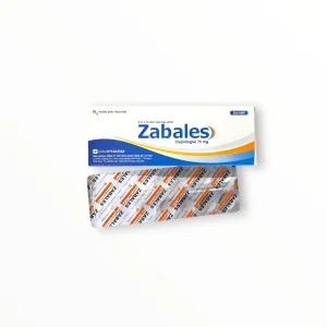 Viên nén bao phim Zabales 75mg DAVIPHARM Dự phòng nhồi máu cơ tim, đột quỵ, bệnh mạch máu ngoại biên (Hộp 2 vỉ x 14 viên nén bao phim) 8 Zabales 75mg (4)