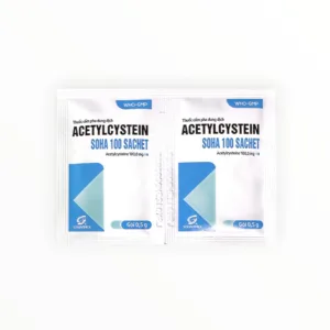 Thuốc cốm Acetylcystein SOHA 100 Sachet 100mg tiêu chất nhầy đường hô hấp (Hộp 30 gói x 0,5g) 9 Thuốc cốm Acetylcystein SOHA 100 Sachet 100mg tiêu chất nhầy đường hô hấp (Hộp 30 gói x 0,5g) - vỉ 1