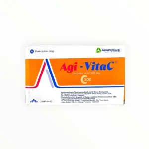 Thuốc Agi-VitaC Ascorbic Acid (Vitamin C) 500mg viên nén bao phim - hộp 1