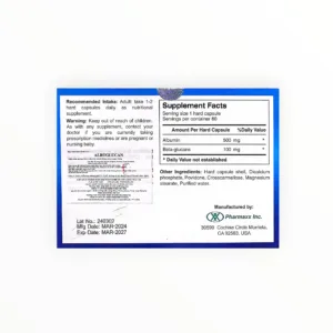 Viên uống Albuglucan Albumin 500mg + Beta-glucans 100mg hỗ trợ tăng cường miễn dịch (Hộp 60 viên) 3 Viên uống Albuglucan Albumin 500mg + Beta-glucans 100mg hỗ trợ tăng cường miễn dịch (Hộp 60 viên) - hộp 2