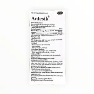 Antesik - tờ hướng dẫn sử dụng 1