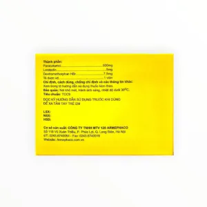 Thuốc Aphacool Paracetamol/Loratadin/Dextromethorphan trị cảm cúm, ho, viêm mũi dị ứng (Hộp 10 hộp x 1 vỉ x 10 viên nén) - hộp 2