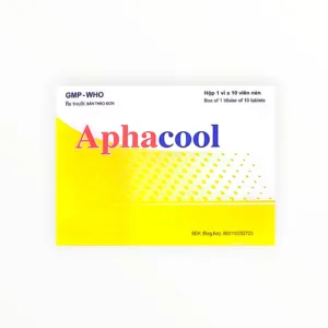 Thuốc Aphacool Paracetamol/Loratadin/Dextromethorphan trị cảm cúm, ho, viêm mũi dị ứng (Hộp 10 hộp x 1 vỉ x 10 viên nén) 7 Thuốc Aphacool Paracetamol/Loratadin/Dextromethorphan trị cảm cúm, ho, viêm mũi dị ứng (Hộp 10 hộp x 1 vỉ x 10 viên nén) - hộp 4