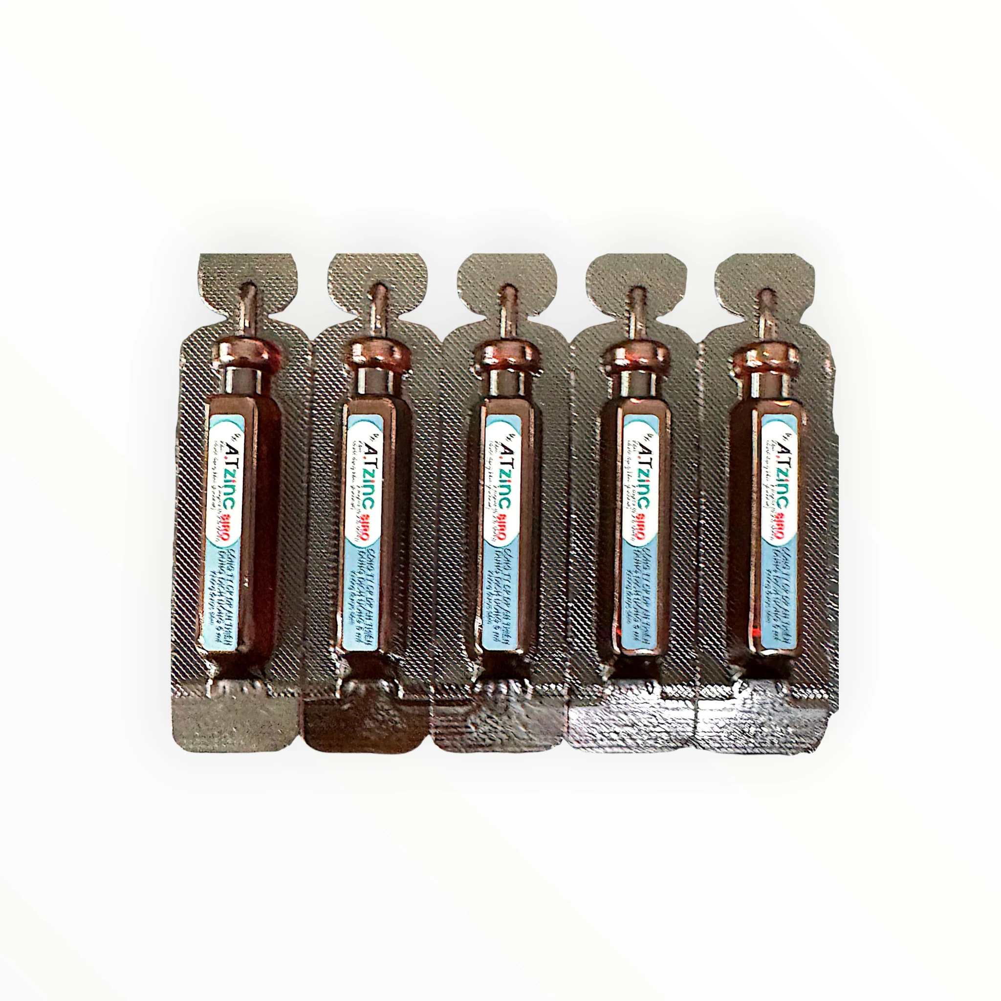 Siro A.T Zinc Kẽm Gluconat 2mg/ml bổ sung và điều trị thiếu kẽm, hỗ trợ điều trị tiêu chảy kéo dài (Hộp 30 ống x 5ml) 4 Siro A.T Zinc Kẽm Gluconat 2mg/ml bổ sung và điều trị thiếu kẽm, hỗ trợ điều trị tiêu chảy kéo dài (Hộp 30 ống x 5ml) - chai 1