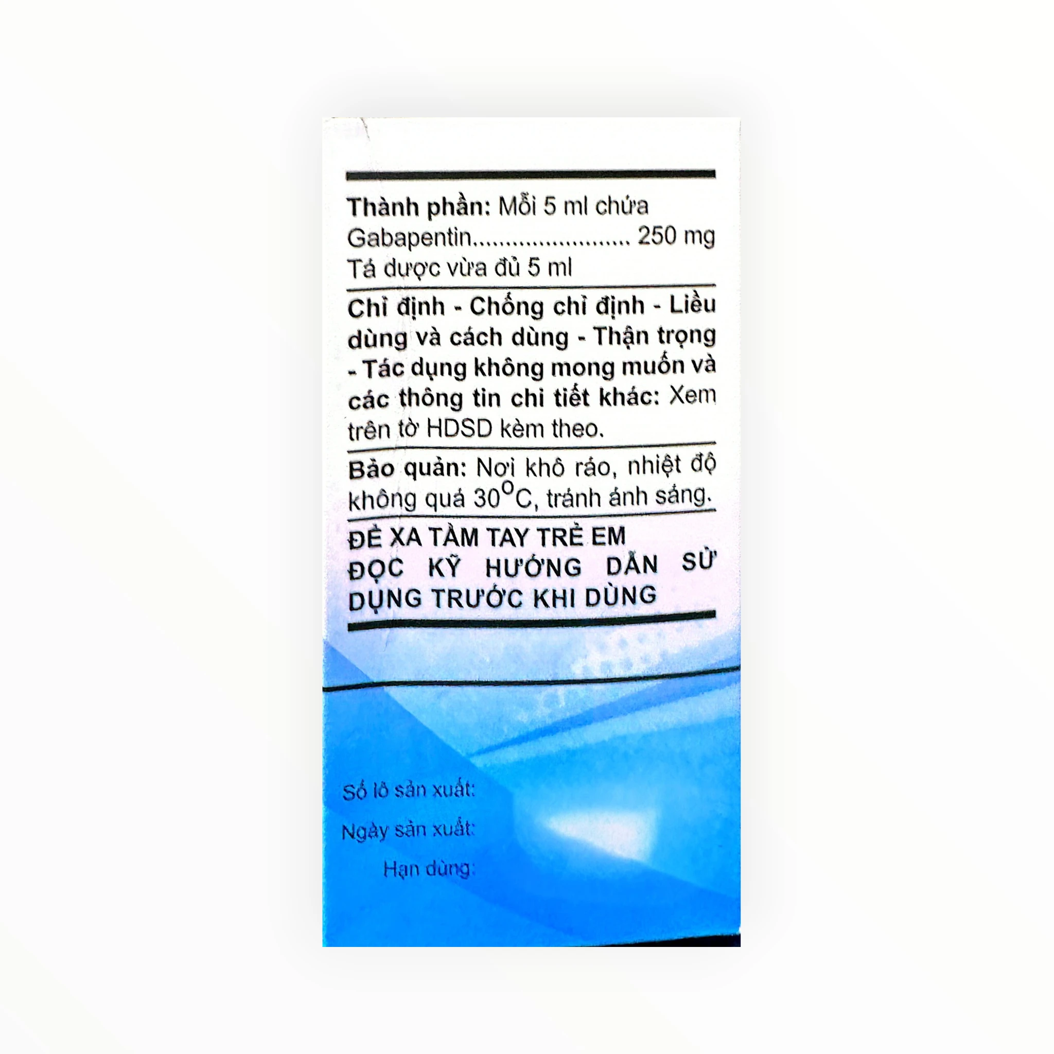 Thuốc dung dịch uống Ati Neuro Gabapentin 250mg/5ml điều trị động kinh, đau thần kinh ngoại vi (Hộp 20 ống x 5ml) 2 Thuốc dung dịch uống Ati Neuro Gabapentin 250mg/5ml điều trị động kinh, đau thần kinh ngoại vi (Hộp 20 ống x 5ml) - hộp 2