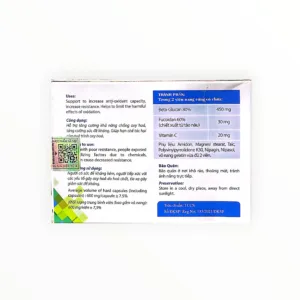 Viên nang cứng B-Glufudan Beta-Glucan 450mg, Fucoidan 30mg hỗ trợ chống oxy hóa, tăng sức đề kháng (Hộp 30 viên) - hộp 2