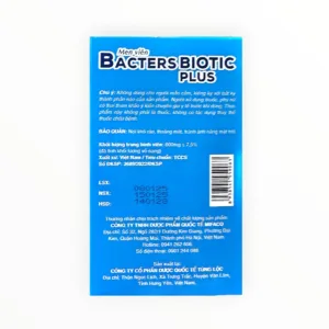 Men viên Bacters Biotic Plus (hộp 100 viên) - hộp 2