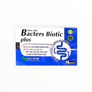 Men viên Bacters Biotic Plus (hộp 6 vỉ x 10 viên) - hộp 1