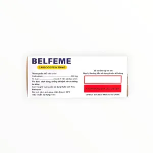 Thuốc Belfeme Carbocistein 500mg long đờm viêm đường hô hấp (Hộp 6 vỉ x 10 viên) - hộp 2