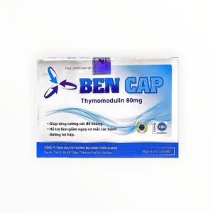 Viên nang cứng Ben Cap Thymomodulin 80mg tăng cường sức đề kháng, hỗ trợ giảm nguy cơ bệnh hô hấp (Hộp 6 vỉ x 10 viên) - hộp 1