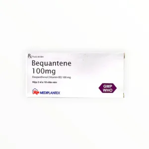 Thuốc Bequantene 100mg Mediplantex Dexpanthenol điều trị chứng rụng tóc lan tỏa (Hộp 2 vỉ x 10 viên) - hộp 1