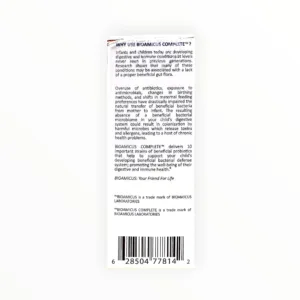 Giọt uống BioAmicus Complete hỗ trợ hệ vi sinh đường ruột, giảm tiêu chảy, táo bón (Lọ 10ml) 6 BioAmicus Complete - hộp 3