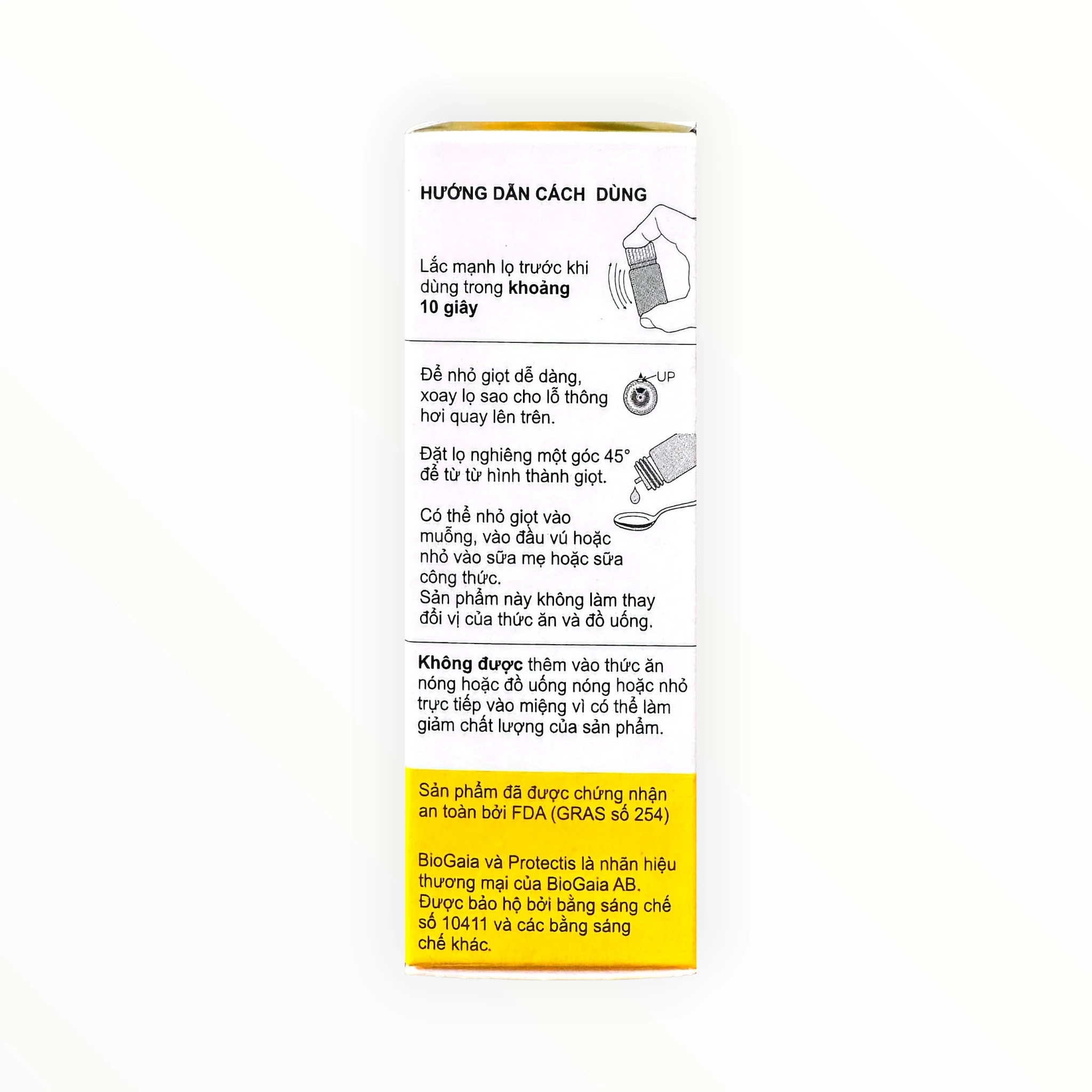 Giọt uống BioGaia Protectis Baby Drops hỗ trợ tiêu hóa, giảm colic, tiêu chảy ở trẻ sơ sinh (Hộp 1 lọ 5ml) 2 BioGaia Protectis Baby Drops - hộp 2
