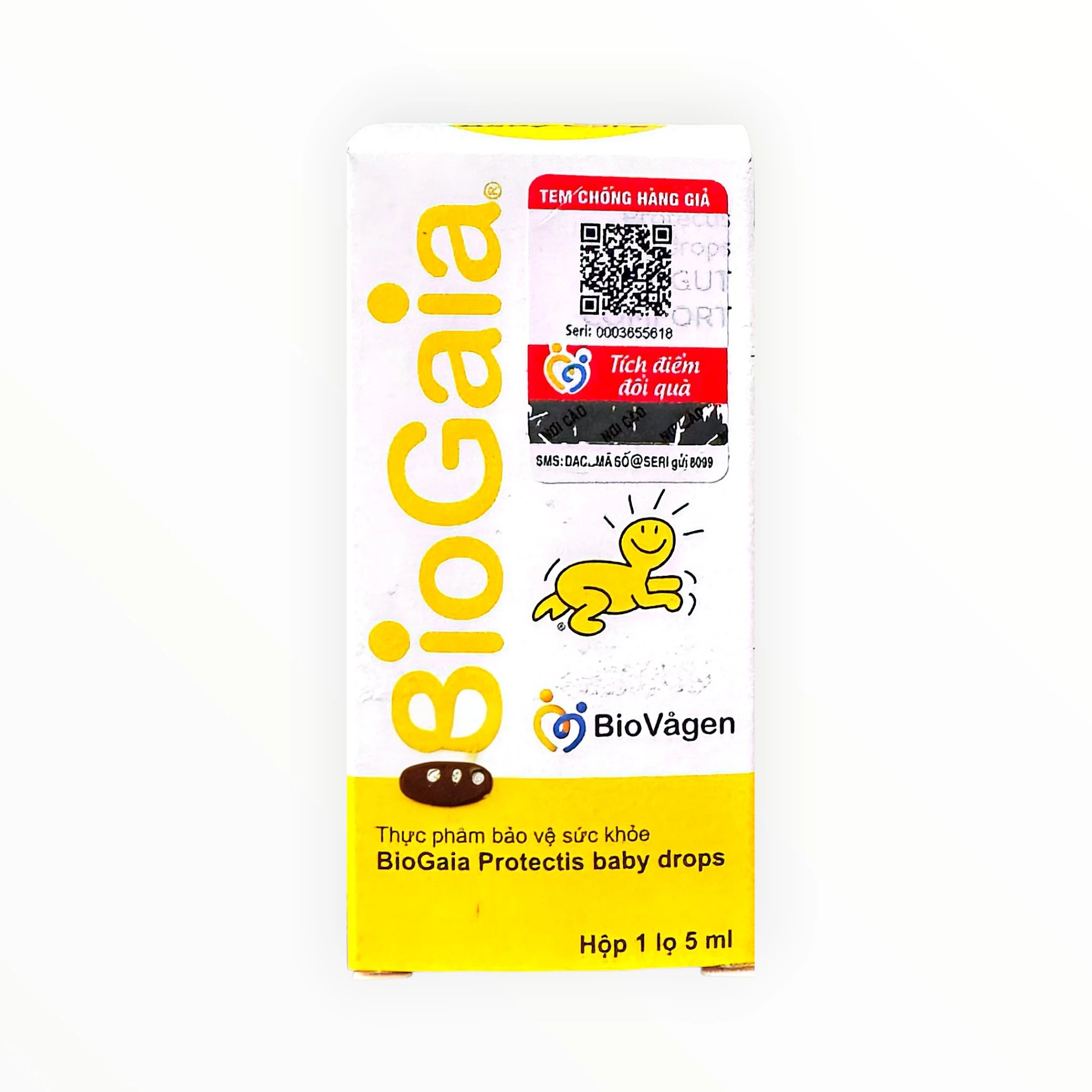 Giọt uống BioGaia Protectis Baby Drops hỗ trợ tiêu hóa, giảm colic, tiêu chảy ở trẻ sơ sinh (Hộp 1 lọ 5ml) 4 BioGaia Protectis Baby Drops - hộp 4
