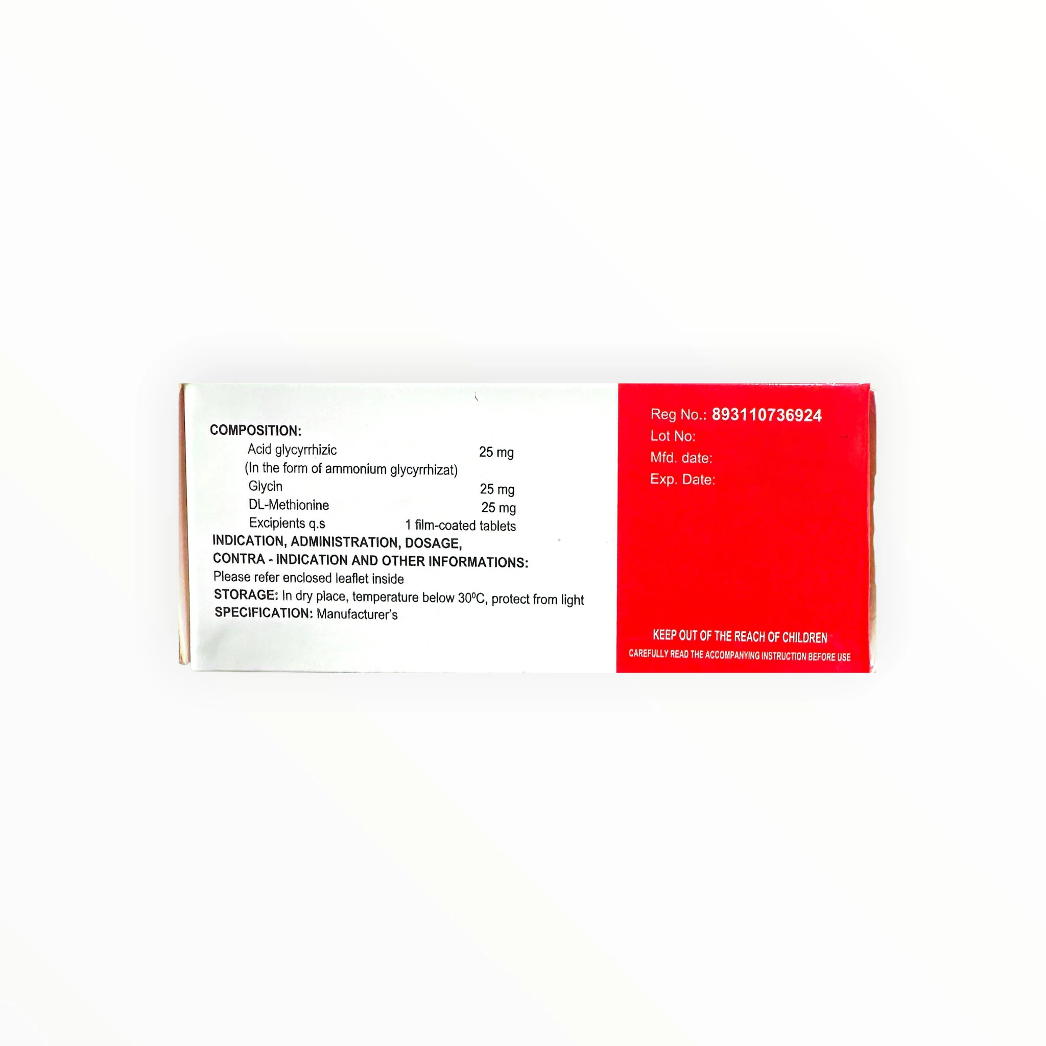 Thuốc Boganaz Acid Glycyrrhizic, Glycin, DL-Methionine điều trị viêm gan mãn tính (Hộp 3 vỉ x 10 viên) 3 Thuốc Boganaz Acid Glycyrrhizic, Glycin, DL-Methionine điều trị viêm gan mãn tính (Hộp 3 vỉ x 10 viên) - hộp 3