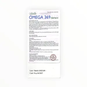 Viên nang mềm Brillante Omega 369 Diphaco dầu cá 750mg, dầu óc chó, dầu oliu hỗ trợ não bộ, mắt, tim mạch (Hộp 60 viên) - hộp 2
