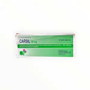 Carsil 90mg - Hộp 30 viên nang cứng bổ gan Kế sữa - hộp 1