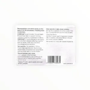 Viên nang cứng Cebrium 68mg Neuropeptide hỗ trợ tăng khả năng tập trung, cải thiện trí nhớ (Hộp 3 vỉ x 10 viên) - hộp 3