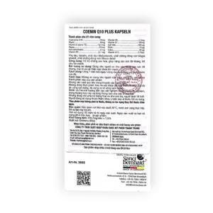 Viên nang Coenin Q10 Plus Kapseln Sanct Bernhard Coenzyme Q10 50mg hỗ trợ chống oxy hóa, tốt cho tim mạch (Hộp 30 viên) - hộp 2