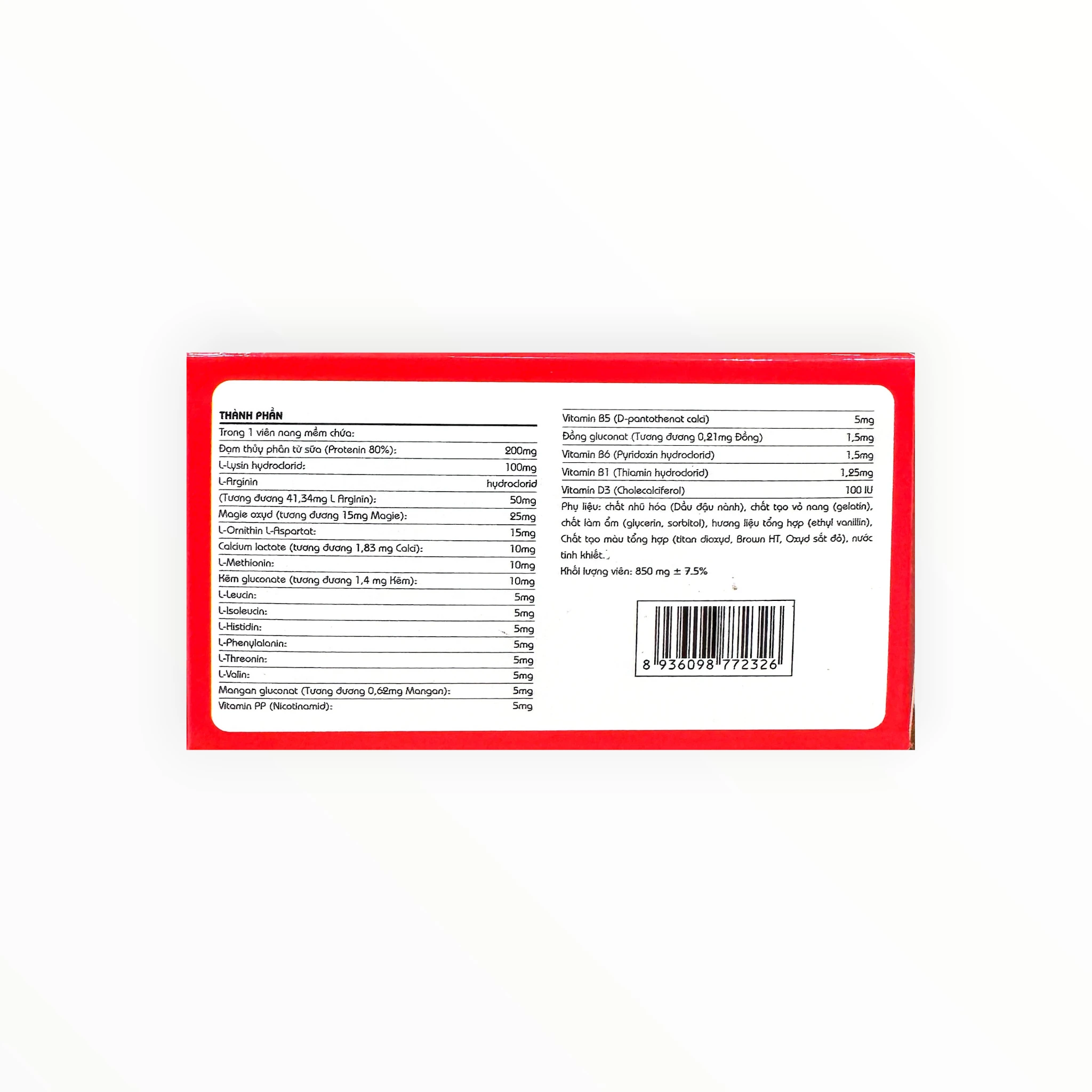 Viên nang mềm Đạm Tổng Hợp Kingphar hỗ trợ ăn ngon, tăng đề kháng (Hộp 6 vỉ x 10 viên) 2 Đạm Tổng Hợp Kingphar - hộp 2