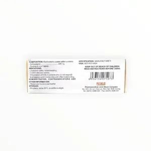 Thuốc viên nén Dicsep 500 Sulfasalazin 500mg điều trị viêm loét đại tràng, bệnh Crohn, viêm khớp dạng thấp (Hộp 3 vỉ x 10 viên) - hộp 2