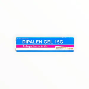 Gel bôi da Dipalen Adapalen 0,1% trị mụn trứng cá nhẹ đến trung bình ở mặt, ngực và lưng (Tuýp 15g) - hộp 1