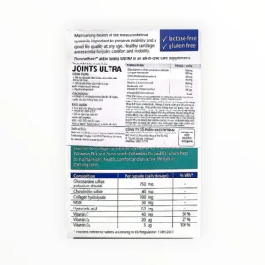 Viên nang Doppelherz Aktiv Joints Ultra Glucosamine 750mg, Collagen, MSM hỗ trợ sức khỏe khớp và sụn (Hộp 30 viên) - hộp 2