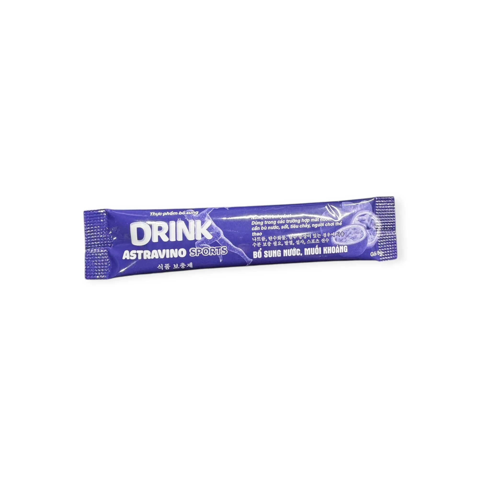 Bột pha uống điện giải Drink Astravino Sports bù nước, bổ sung muối khoáng cho người mất nước, sốt, tiêu chảy, chơi thể thao (Hộp 20 gói x 8g) 5 drink astravino 5