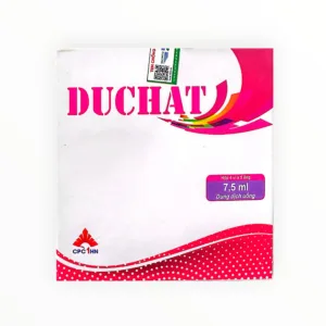 Thuốc Duchat dung dịch uống bổ sung Calci, Lysin và Vitamin nhóm B (Hộp 4 vỉ x 5 ống x 7,5ml) - hộp 1