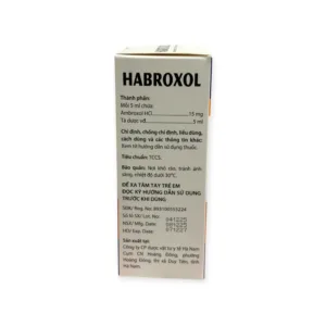 Hộp dung dịch uống Habroxol Dược Hà Nam tiêu đờm