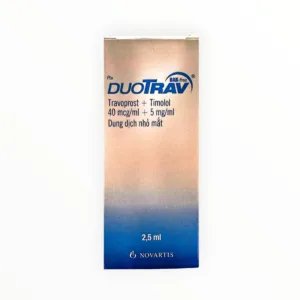Thuốc DuoTrav Travoprost/Timolol điều trị glôcôm góc mở, tăng nhãn áp (Lọ đếm giọt 2,5ml) - hộp 1
