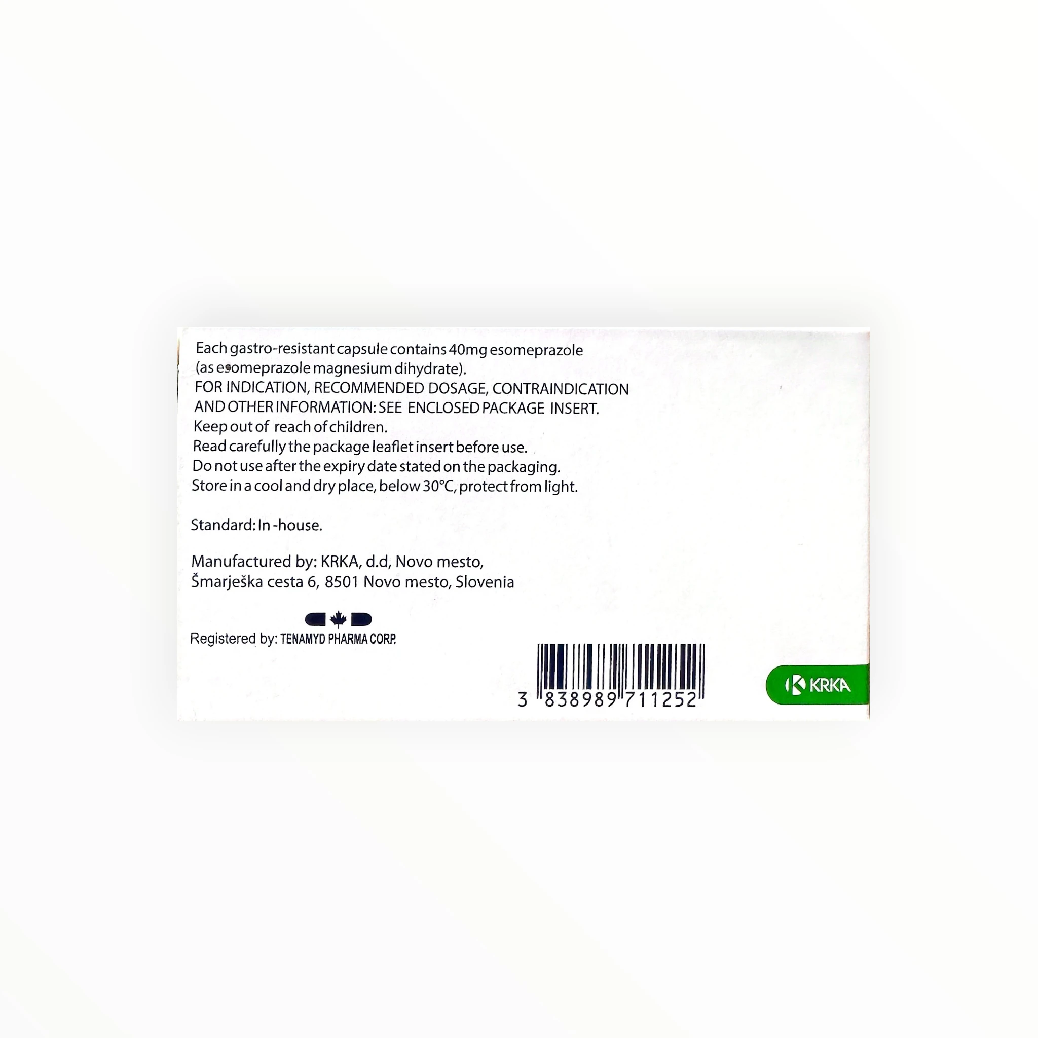 Thuốc Emanera 40mg Esomeprazole điều trị trào ngược dạ dày thực quản, diệt H. pylori (Hộp 4 vỉ x 7 viên) 3 Emanera - hộp 3