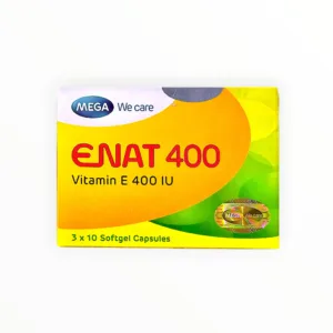 Thuốc Enat 400 Vitamin E 400 IU điều trị và dự phòng thiếu Vitamin E (Hộp 3 vỉ x 10 viên nang mềm) - hộp 1