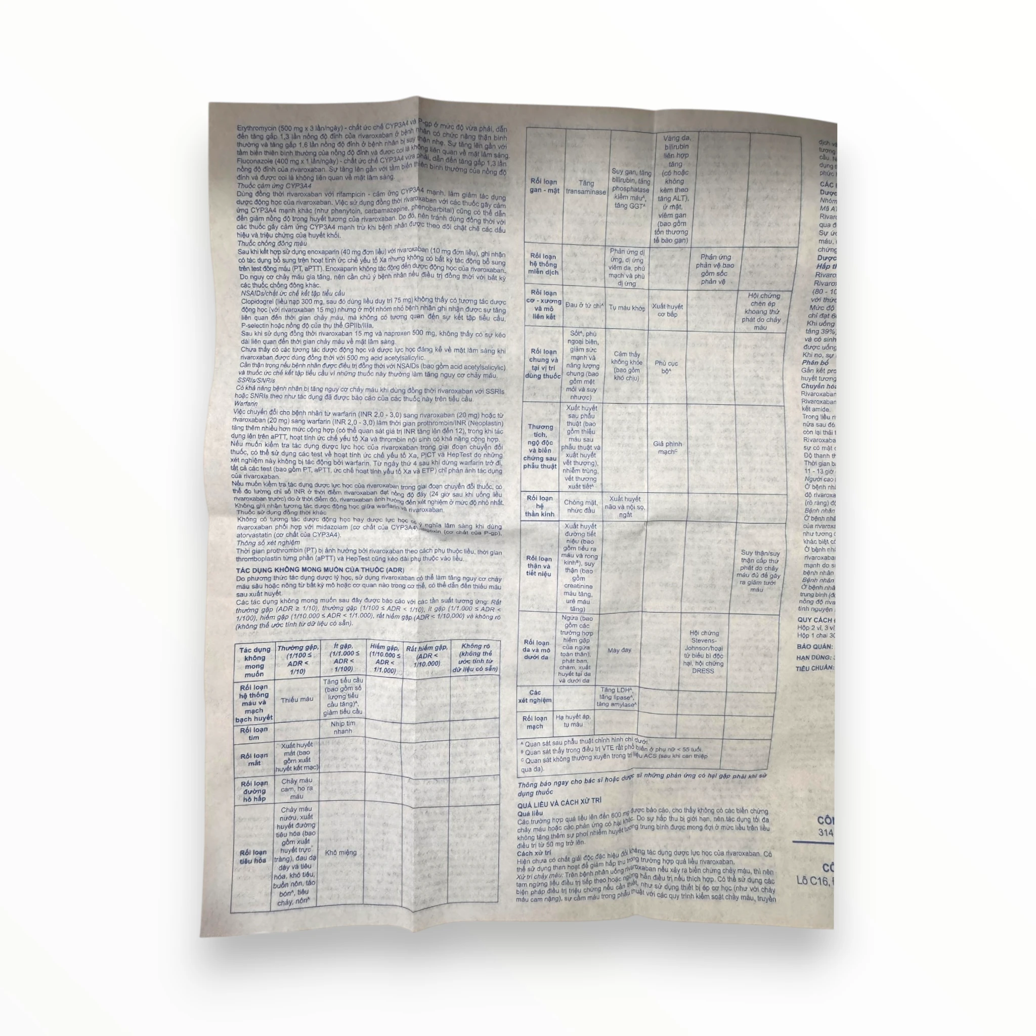 Viên nén bao phim Enoclog 15mg An Thiên Pharma Phòng ngừa đột quỵ, điều trị DVT/PE (Hộp 3 vỉ x 10 viên nén bao phim) 4 enoclog 15mg (2)