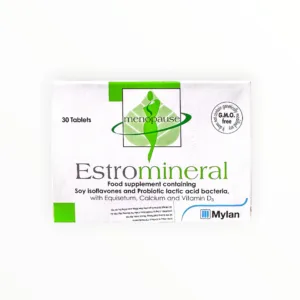 Viên nén Estromineral Menopause Isoflavones đậu nành 60mg, Canxi, D3 hỗ trợ cải thiện triệu chứng mãn kinh (Hộp 30 viên) - hộp 1