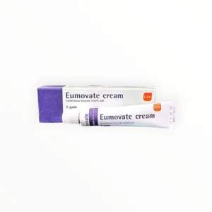 Kem bôi da Eumovate Clobetasone butyrat 0,05% giảm viêm, giảm ngứa, trị chàm, viêm da tiếp xúc, hăm da do tã lót (Tuýp 5g) 7 Kem bôi da Eumovate Clobetasone butyrat 0,05% giảm viêm, giảm ngứa, trị chàm, viêm da tiếp xúc, hăm da do tã lót (Tuýp 5g) - tuýp 1